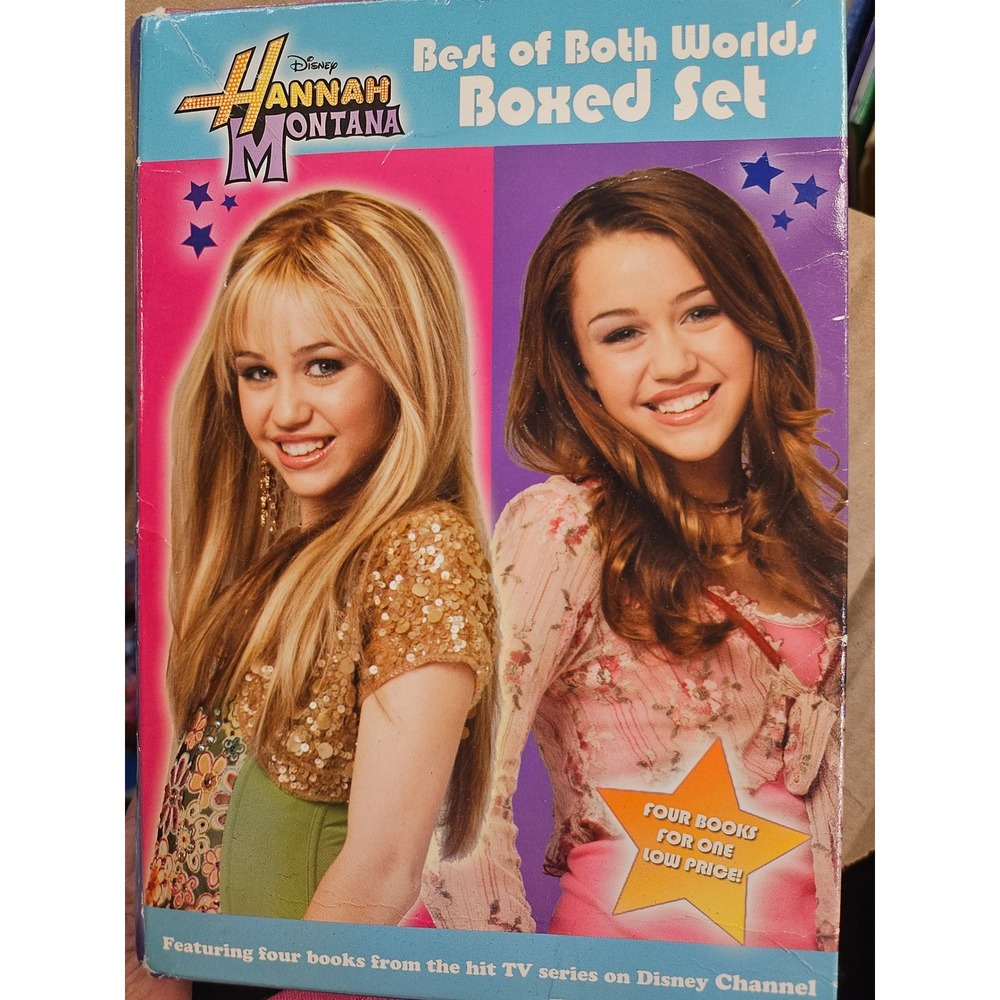 Disney Hannah Montana Best of Both Worlds Boxed Set 4 Books Super Sneak Face-off